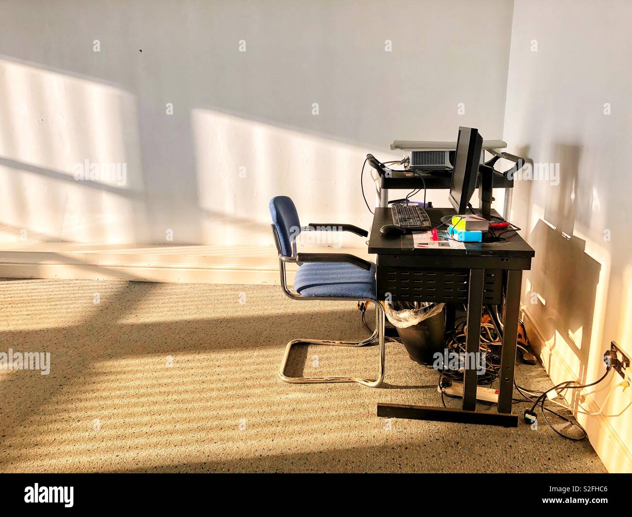 Small office at home - Smartphone Captured Stock Image