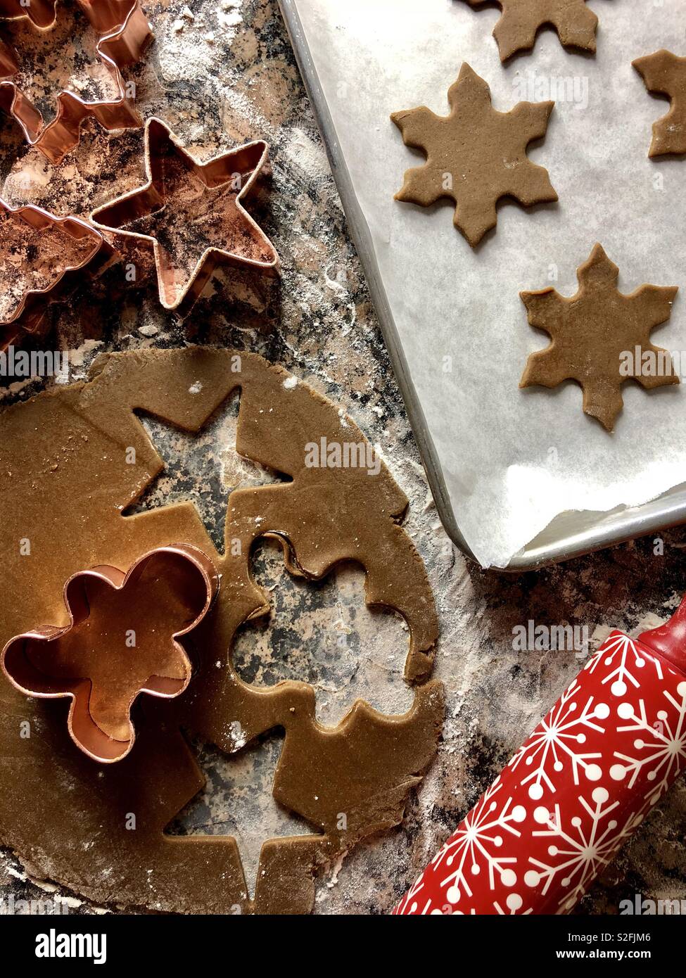 Holiday baking - Smartphone Captured Stock Image