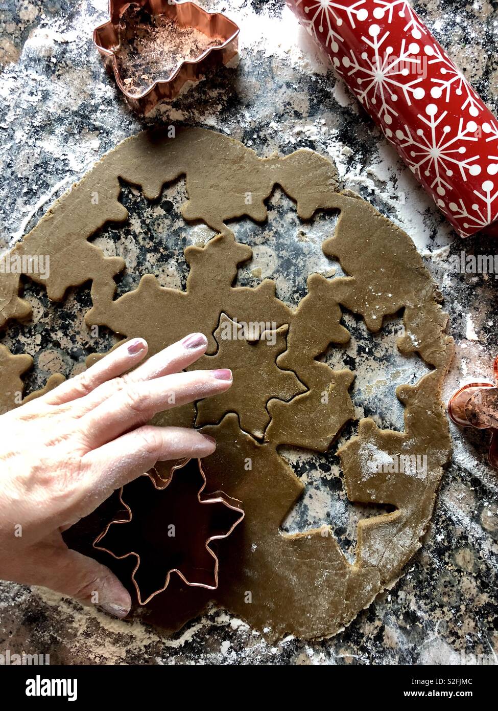 Holiday baking - Smartphone Captured Stock Image