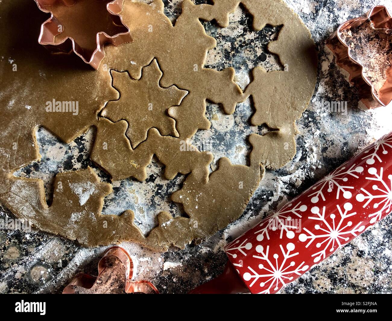 Holiday baking - Smartphone Captured Stock Image