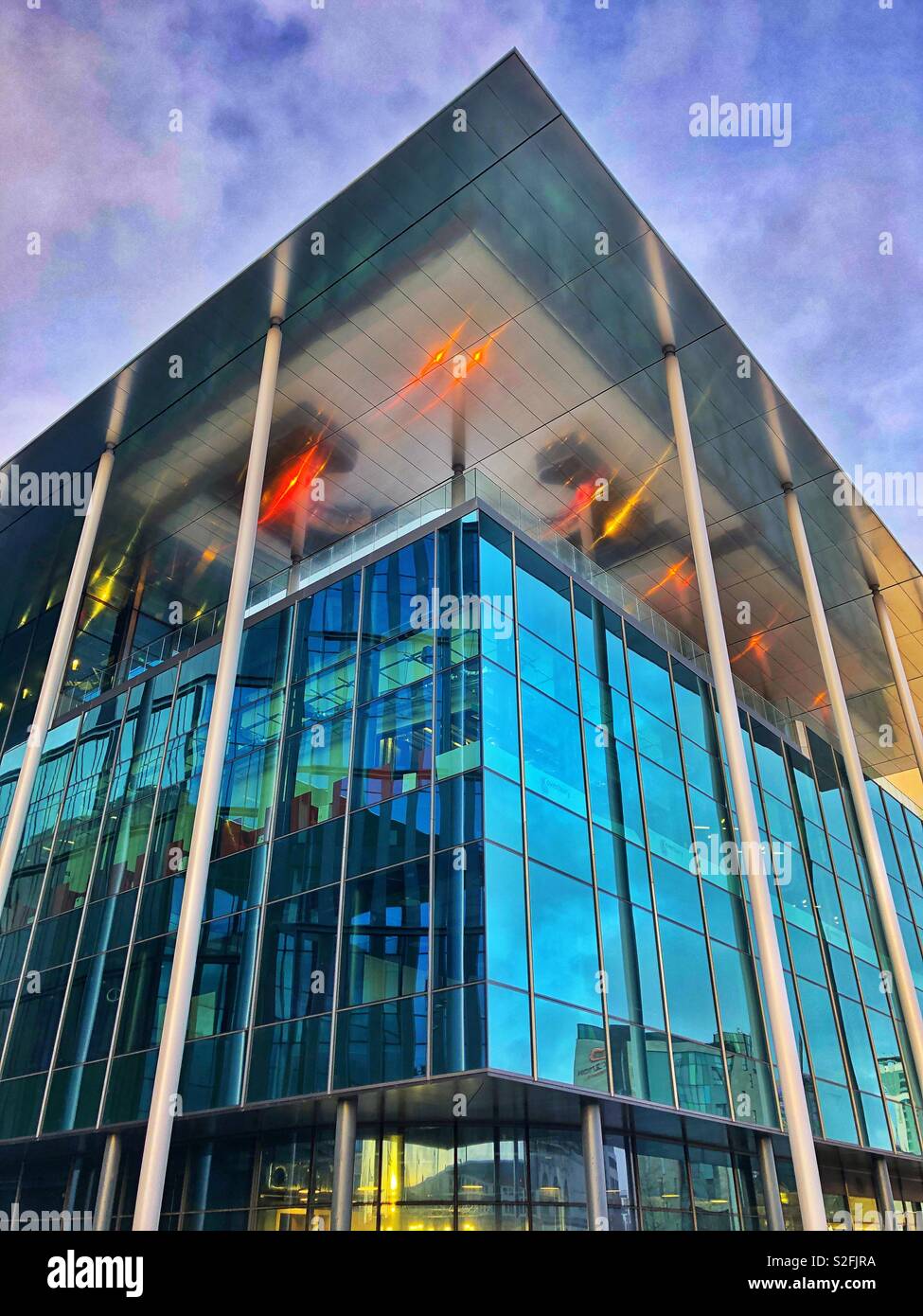 The new BBC Wales headquarters in Cardiff City centre, South Wales. Stock Photo