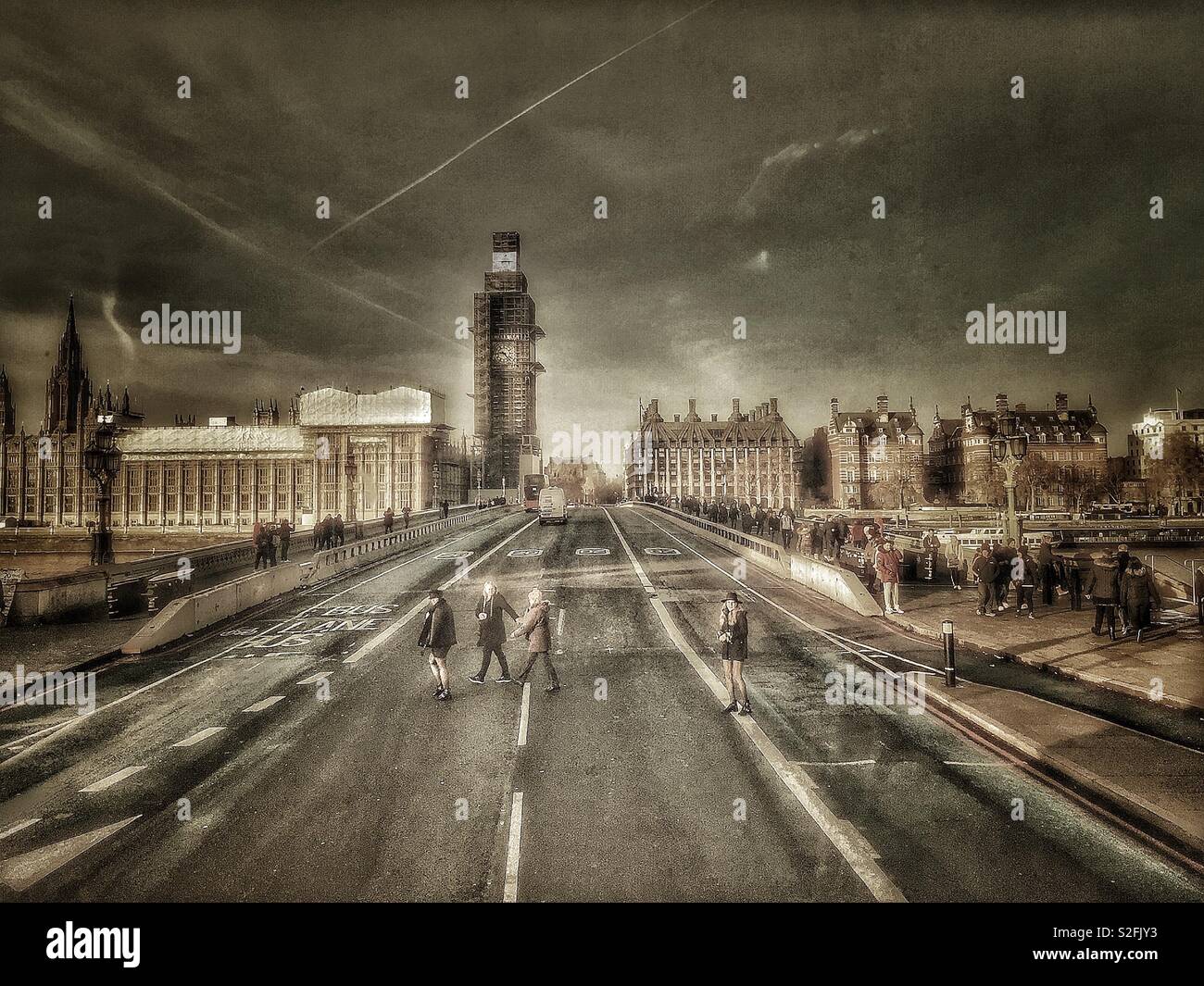 Westminster Bridge - Smartphone Captured Stock Image