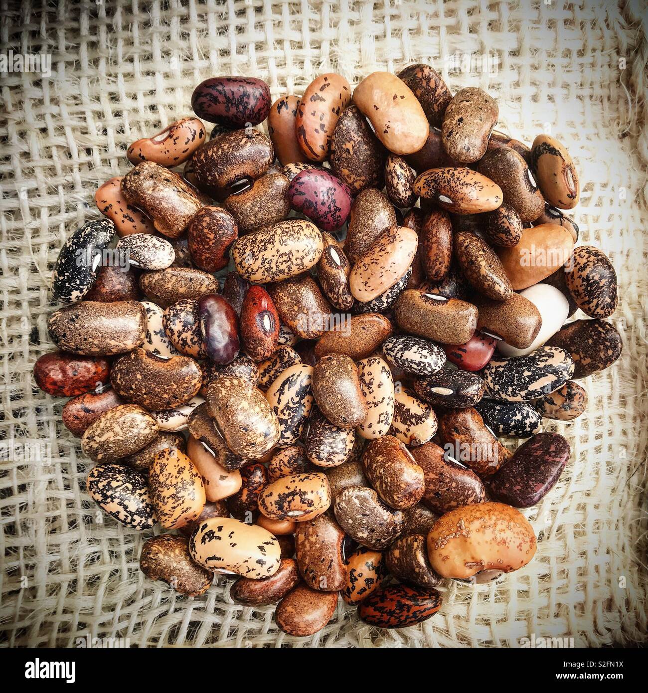 Brown beans in a restaurant in Cholula, Puebla, Mexico Stock Photo