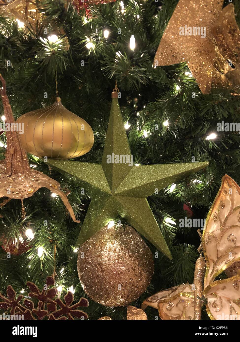 Christmas tree deko Stock Photo