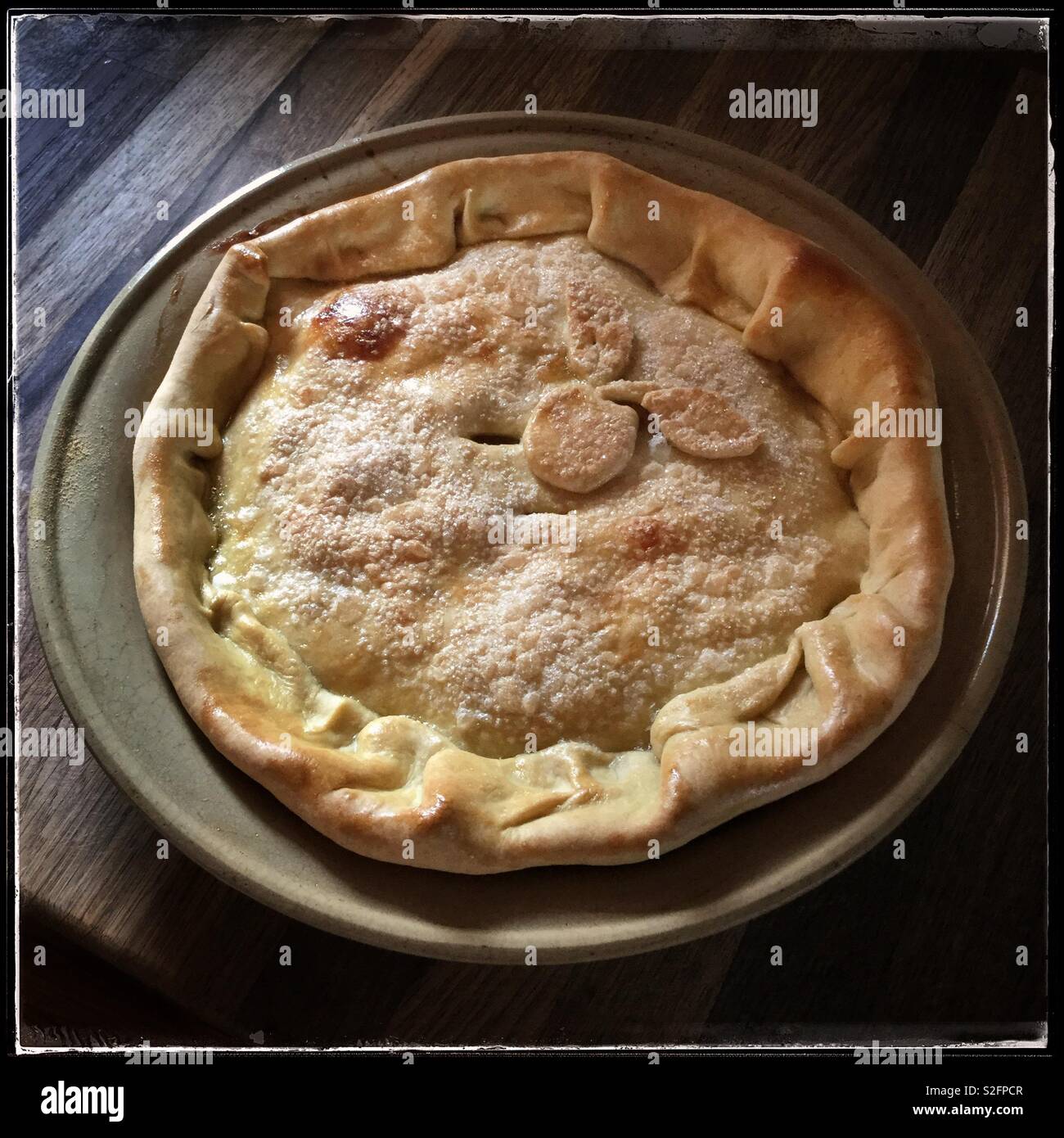 Homemade apple pie. Stock Photo