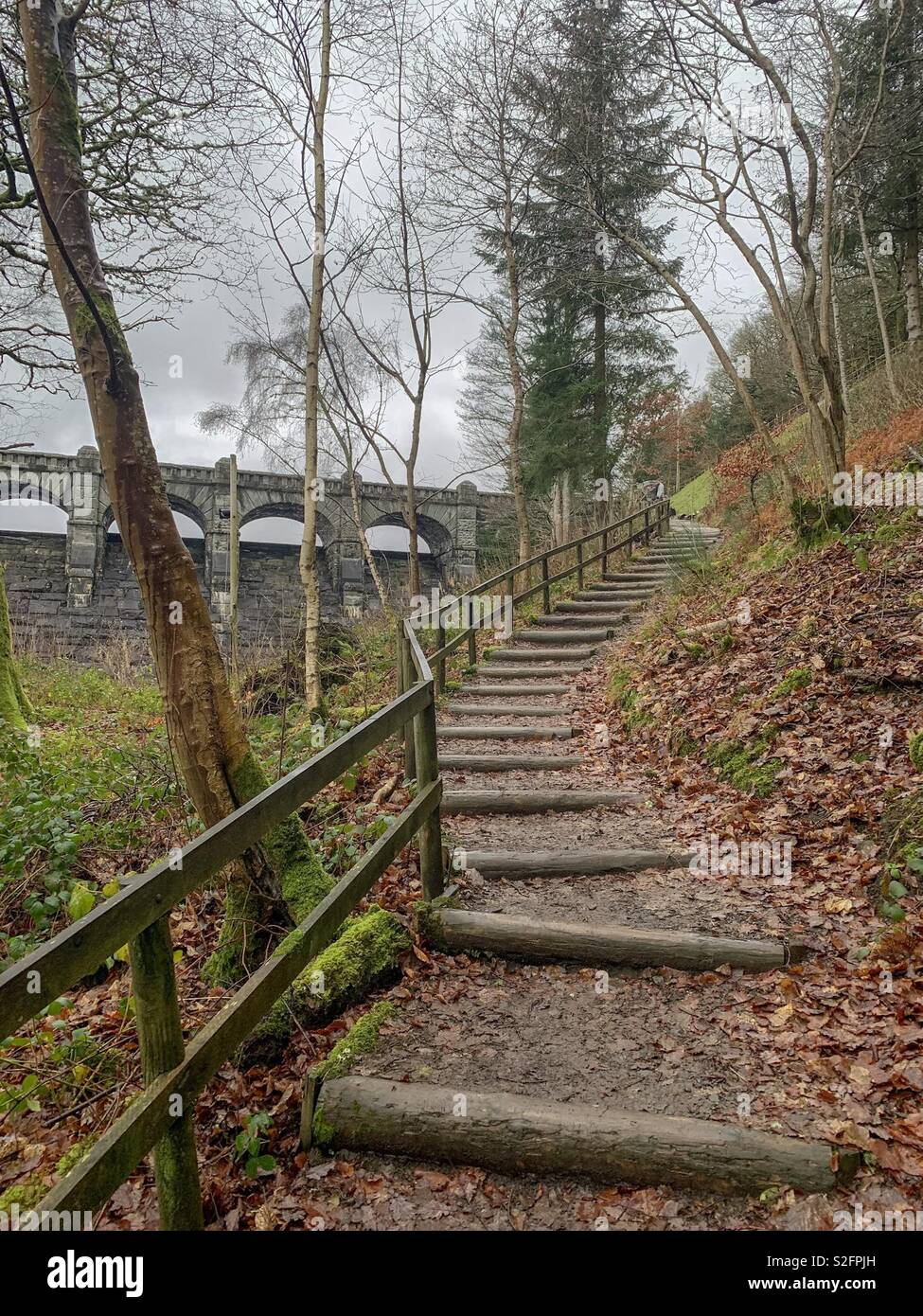 Lake Vyrnwy walk Stock Photo Alamy