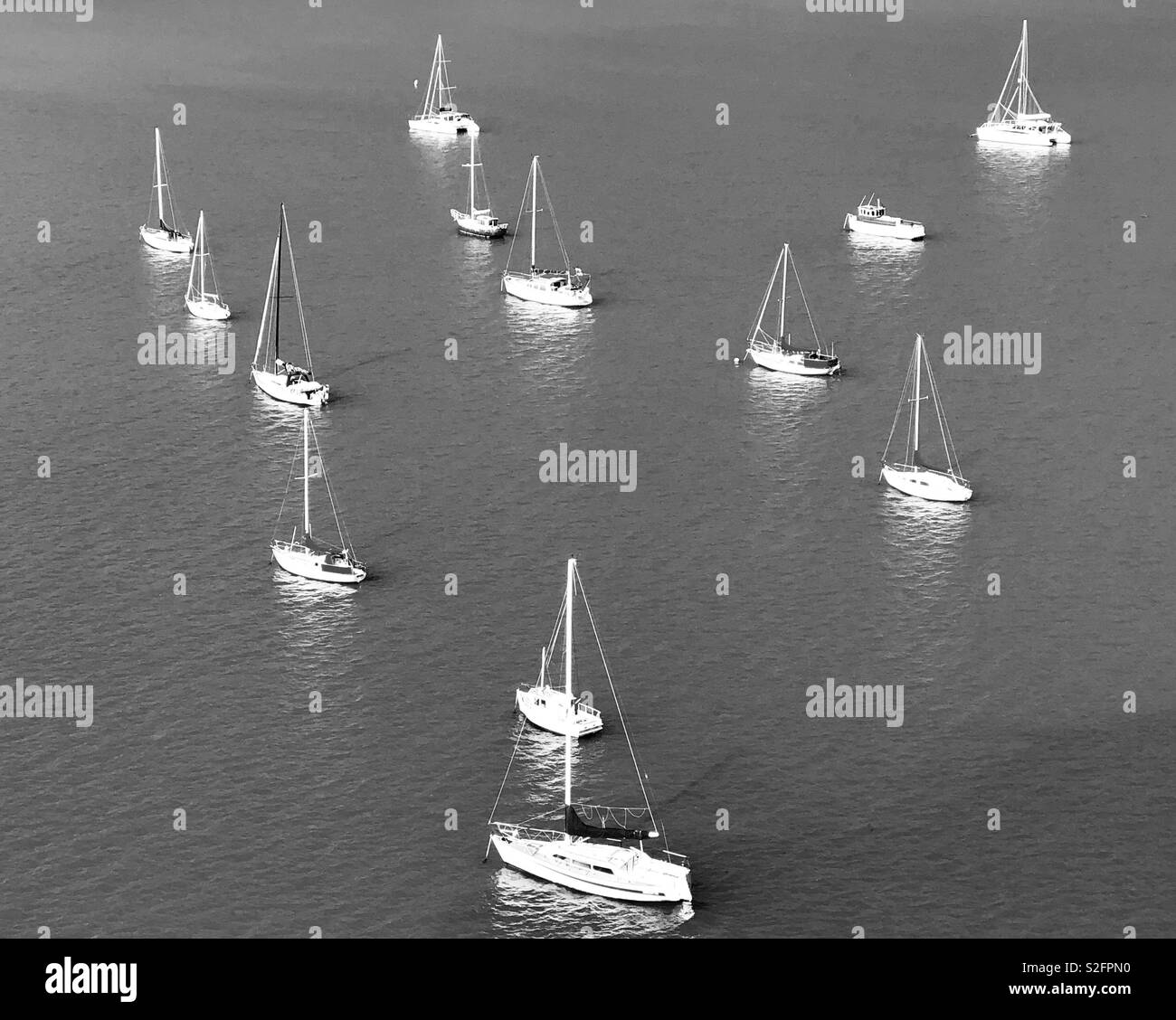 Boat anchorage Black and White Stock Photos & Images - Alamy