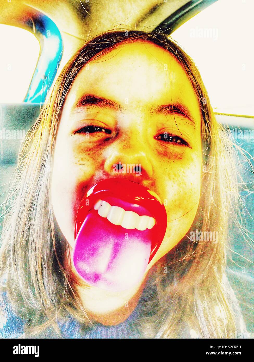 Big mouth strikes again! - Smartphone Captured Stock Image