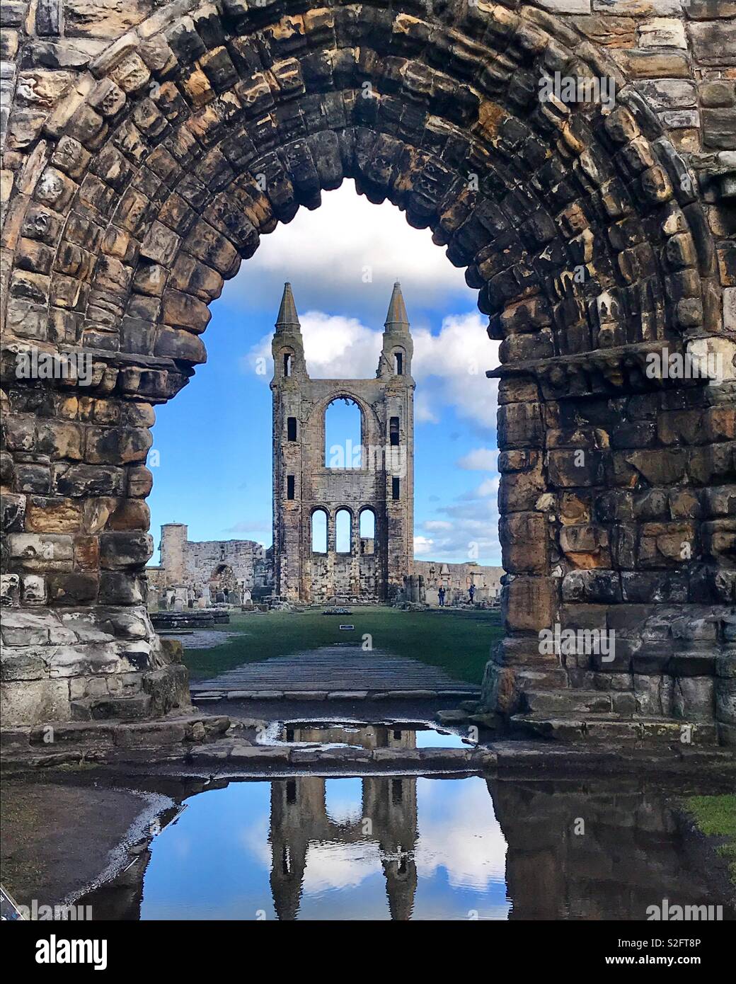St. Andrew’s Cathedral, St. Andrews, Scotland. Stock Photo