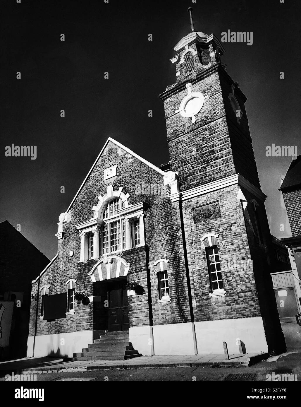 Black and white church Stock Photo - Alamy