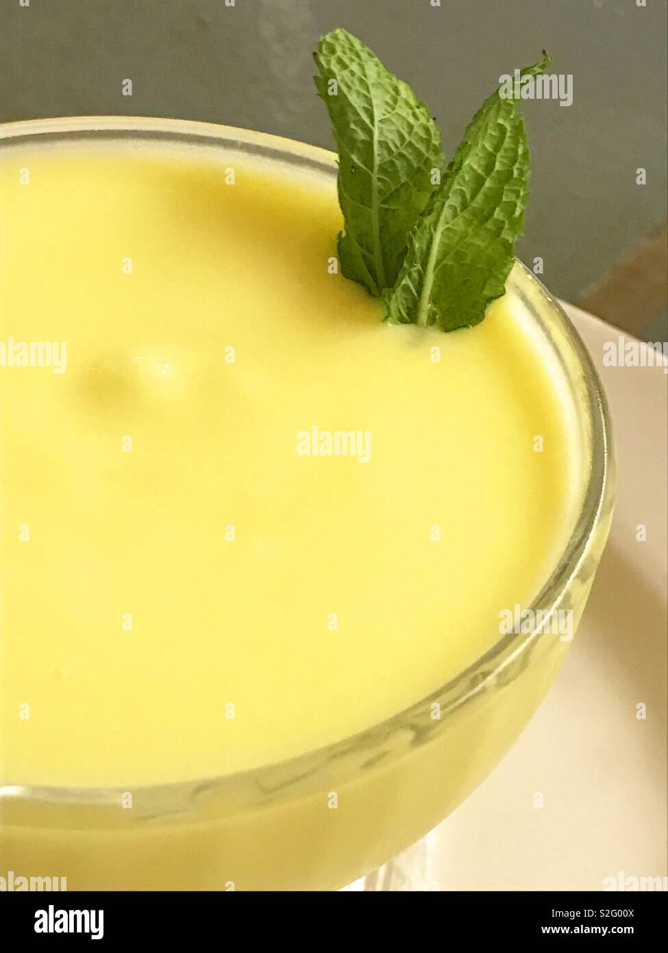 Lemon cream - Smartphone Captured Stock Image