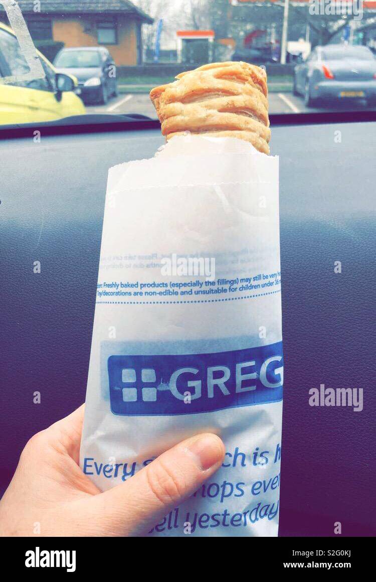 Greggs Vegan Sausage Roll Stock Photo - Alamy