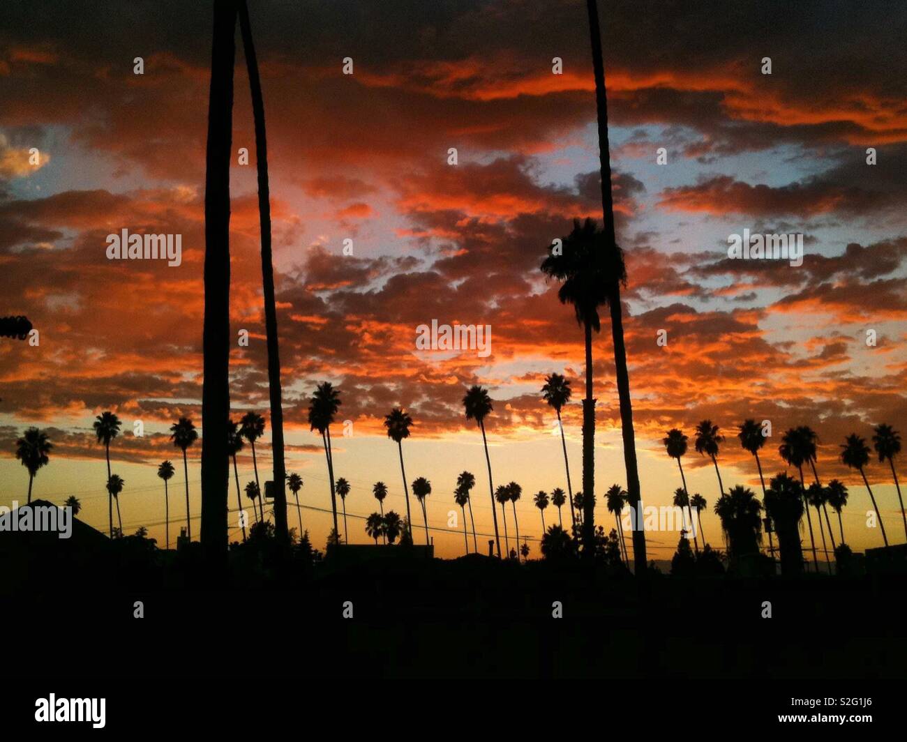 Los Angeles sunset. Stock Photo