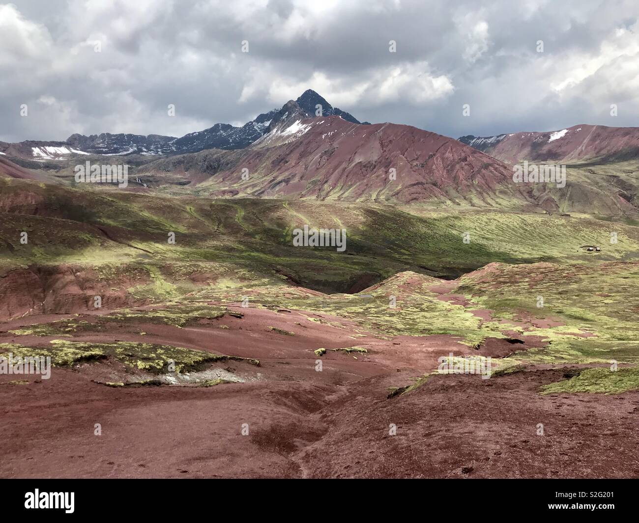 Red valley, Peru - Smartphone Captured Stock Image