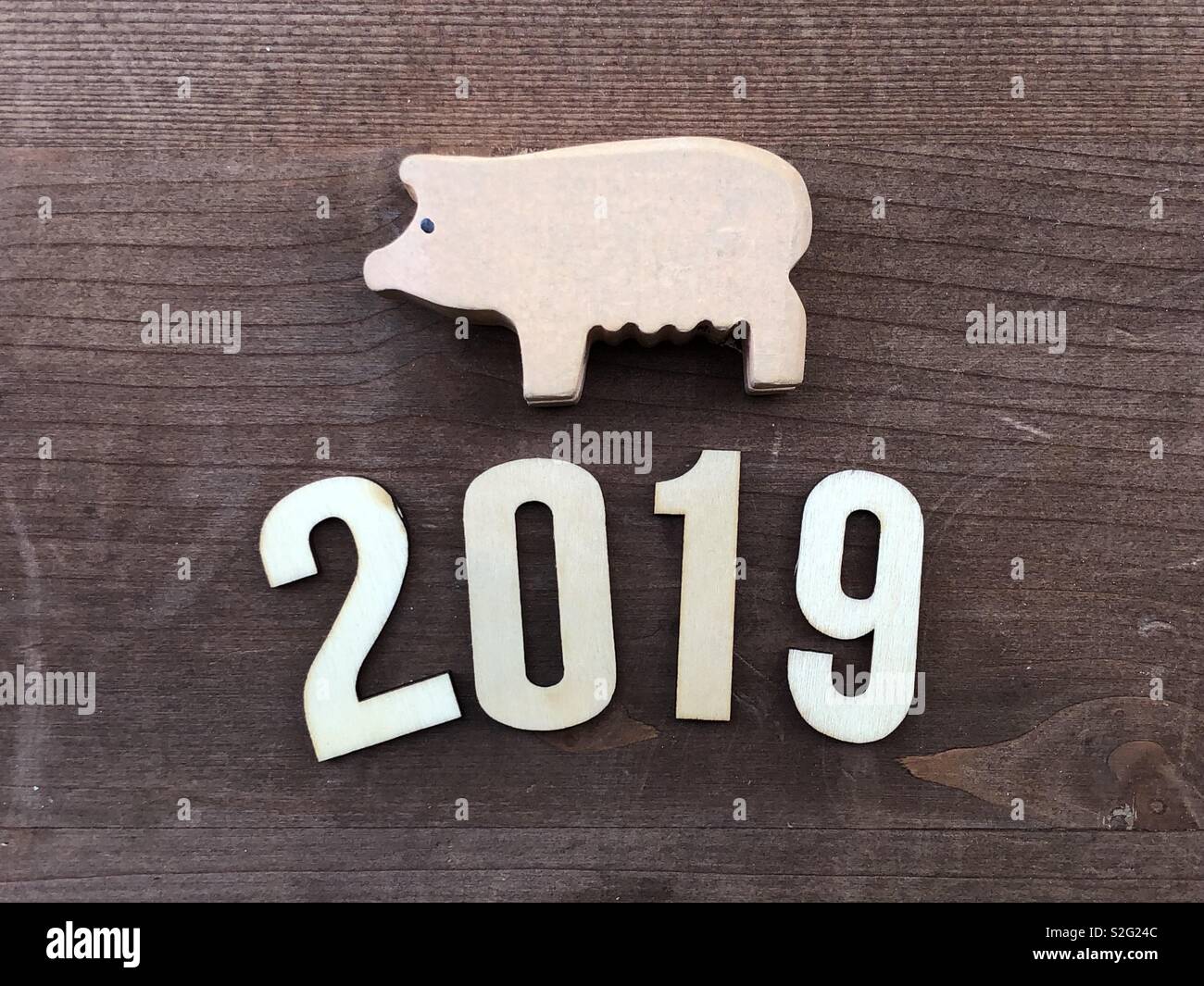 2019 Chinese New Year, Year of the pig Stock Photo