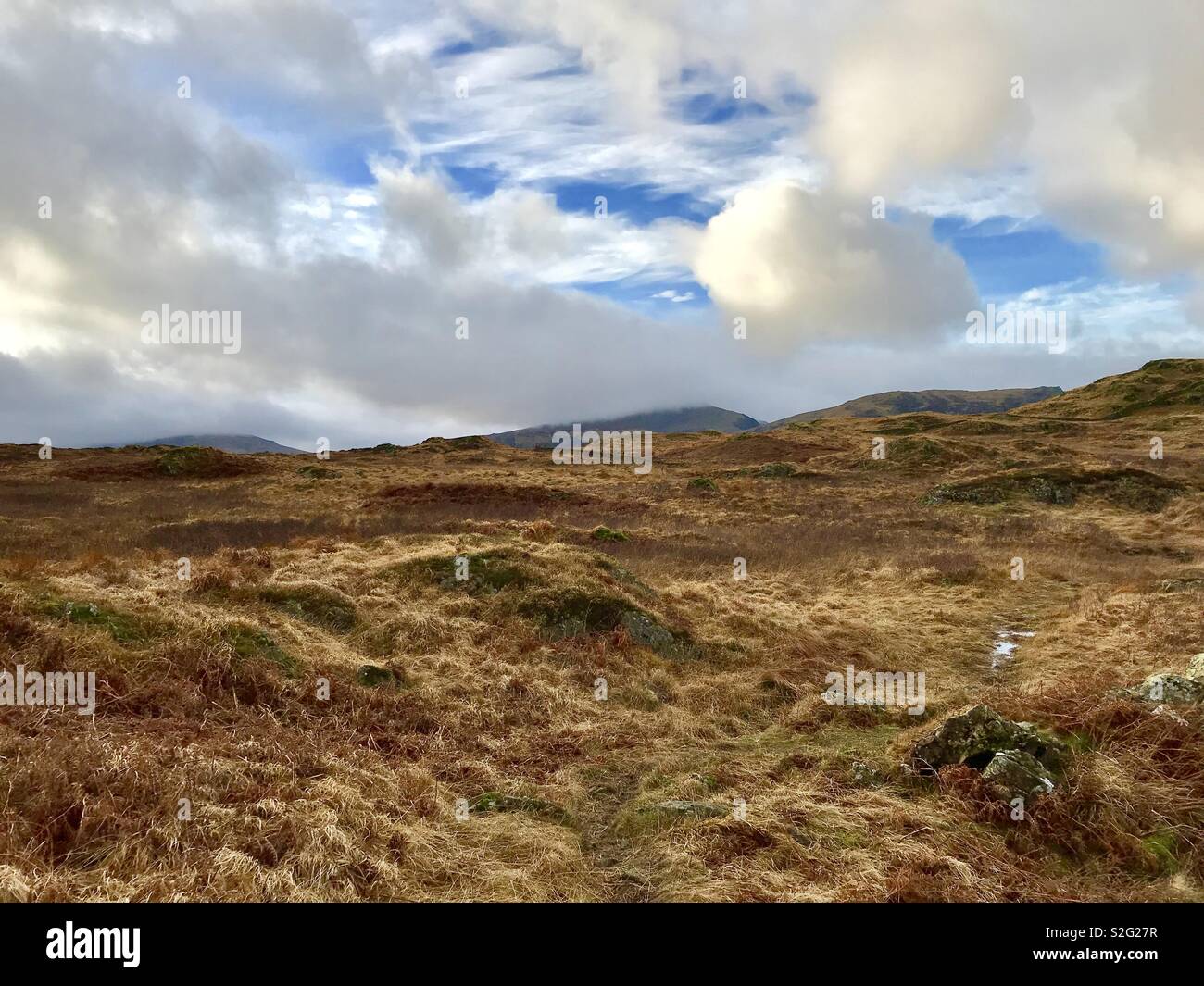 Hills above Watendlath, near Keswick, Cumbria , UK Stock Photo