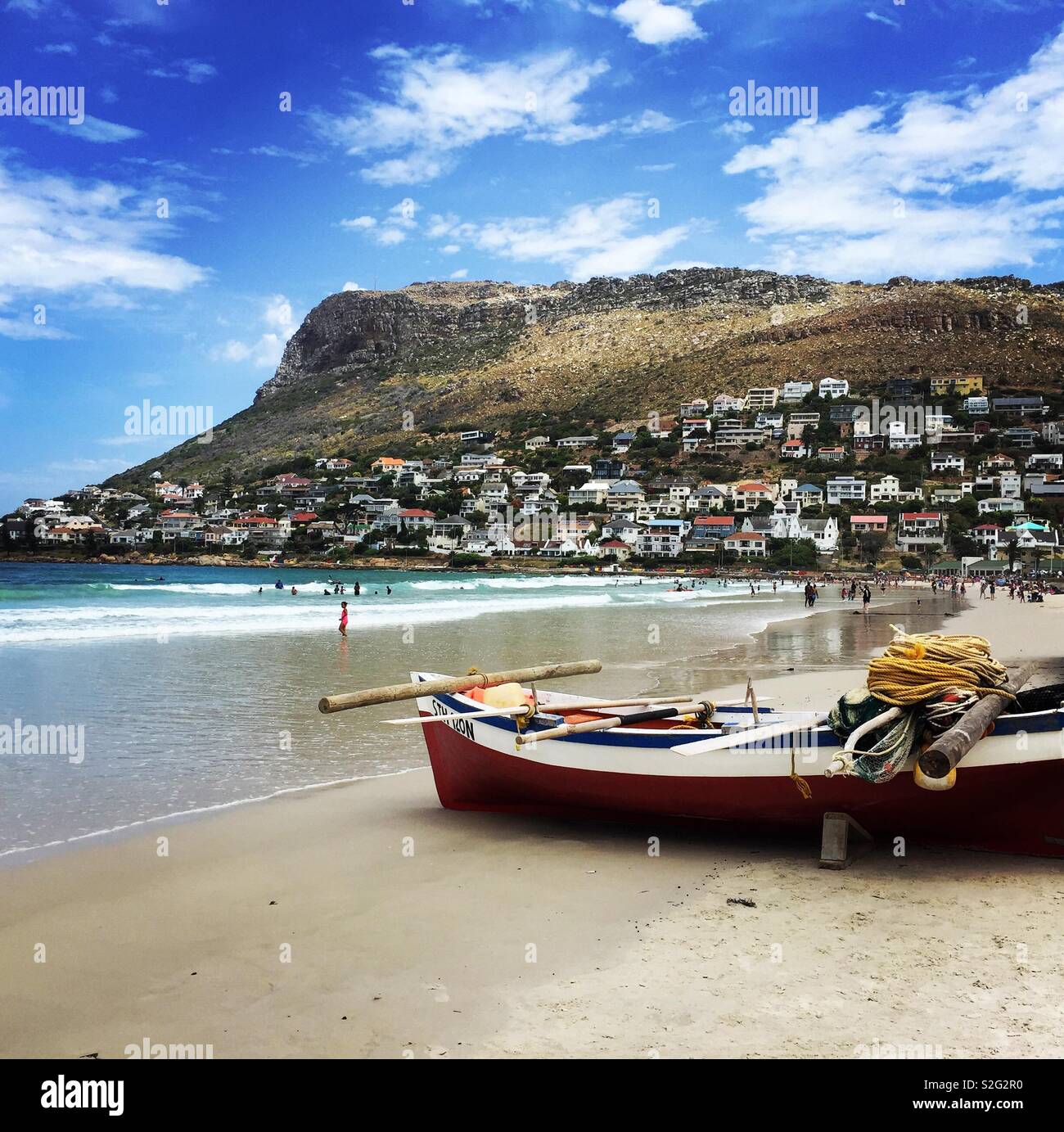 Fish hoek beach Stock Photo Alamy
