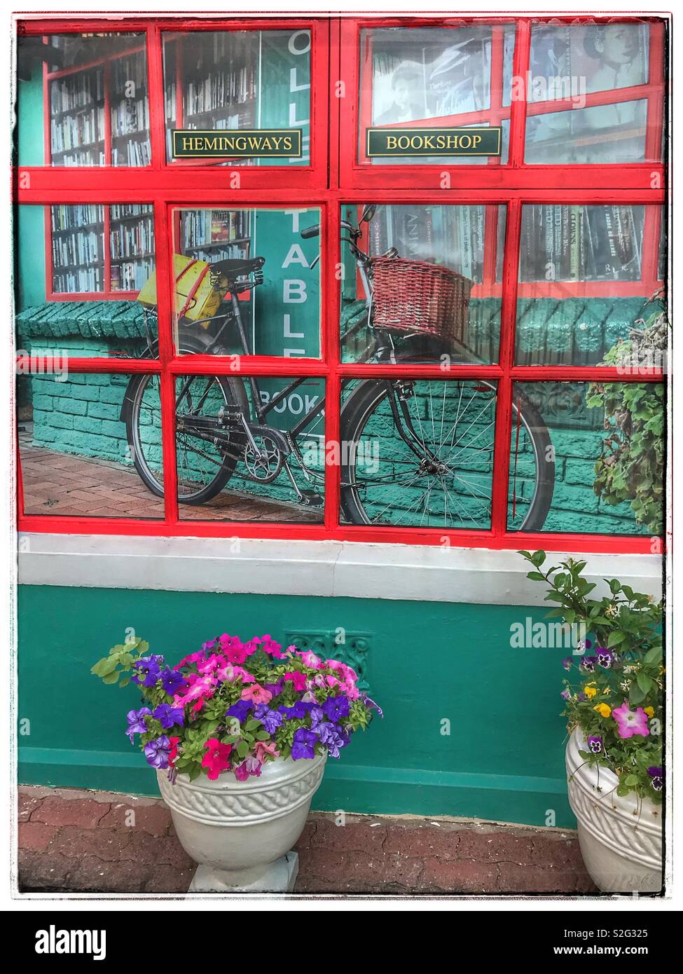 Hemingways Bookshop in Hermanus in the Overberg district of the Western Cape Province, South Africa. - Smartphone Captured Stock Image