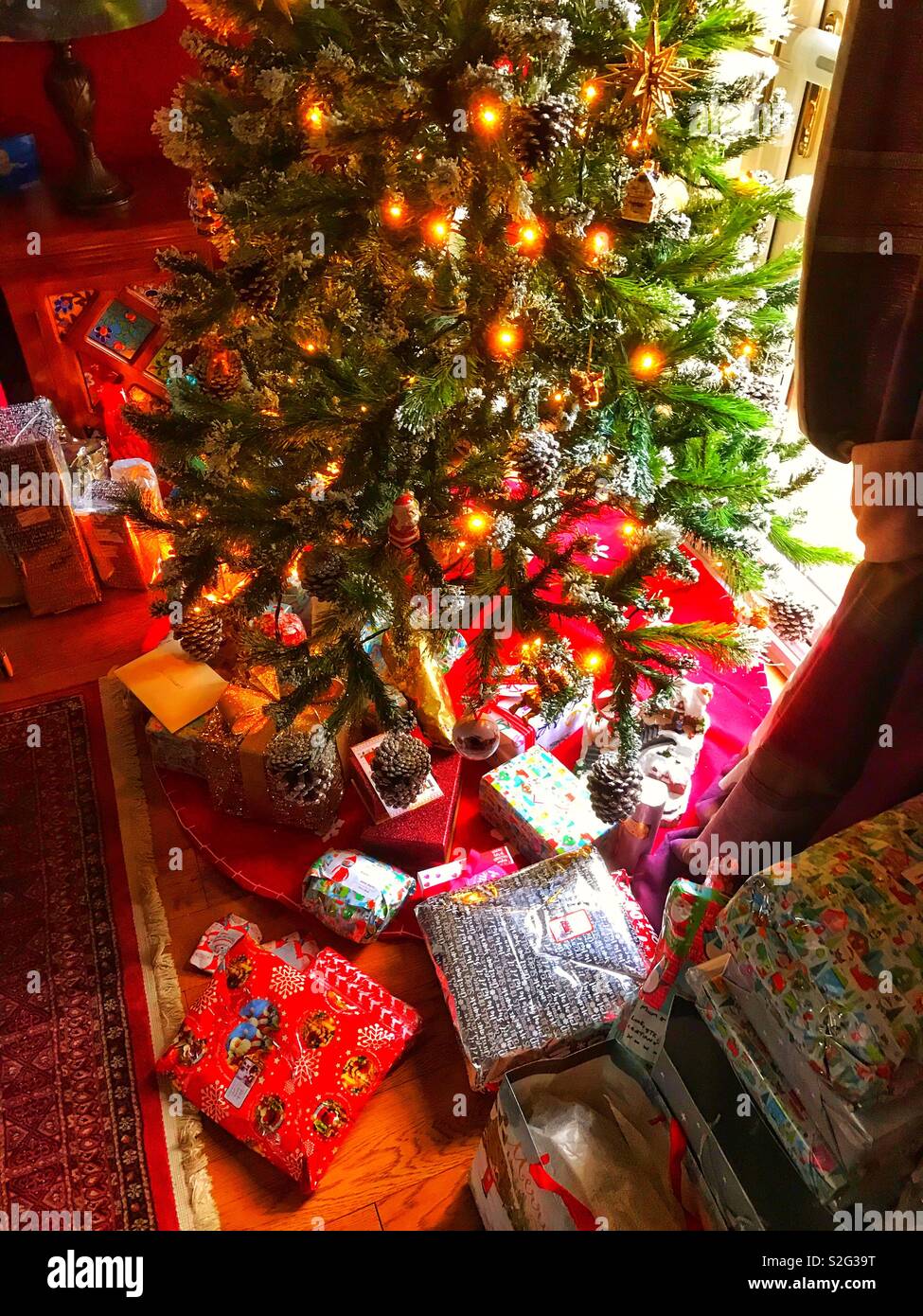 Christmas in Newton le Willows 2018 Stock Photo