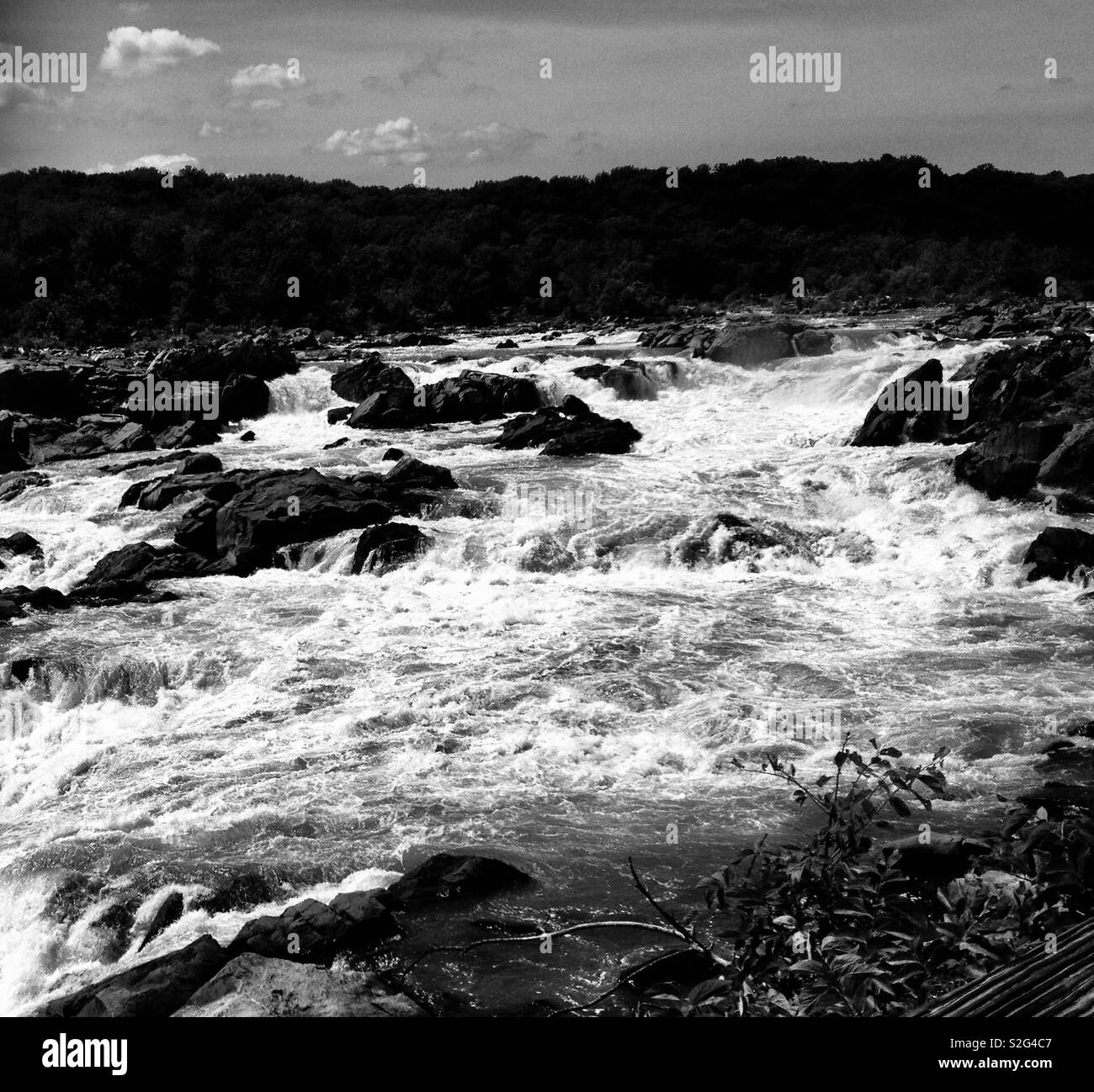 Great Falls Maryland - Smartphone Captured Stock Image