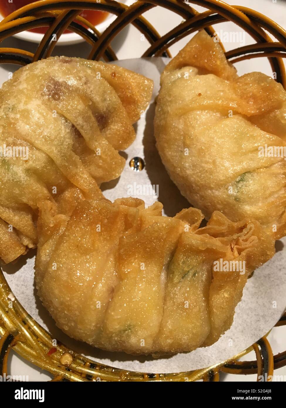Fried Dim Sums Stock Photo