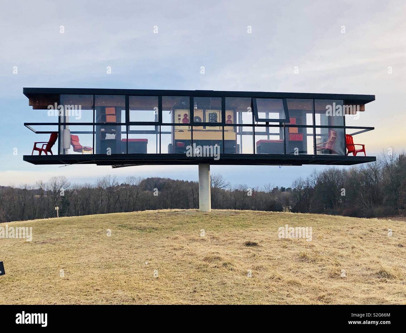 The Livable glass house sculpture entitled ReActor rotates 360 degrees by Alex Schweder and Ward