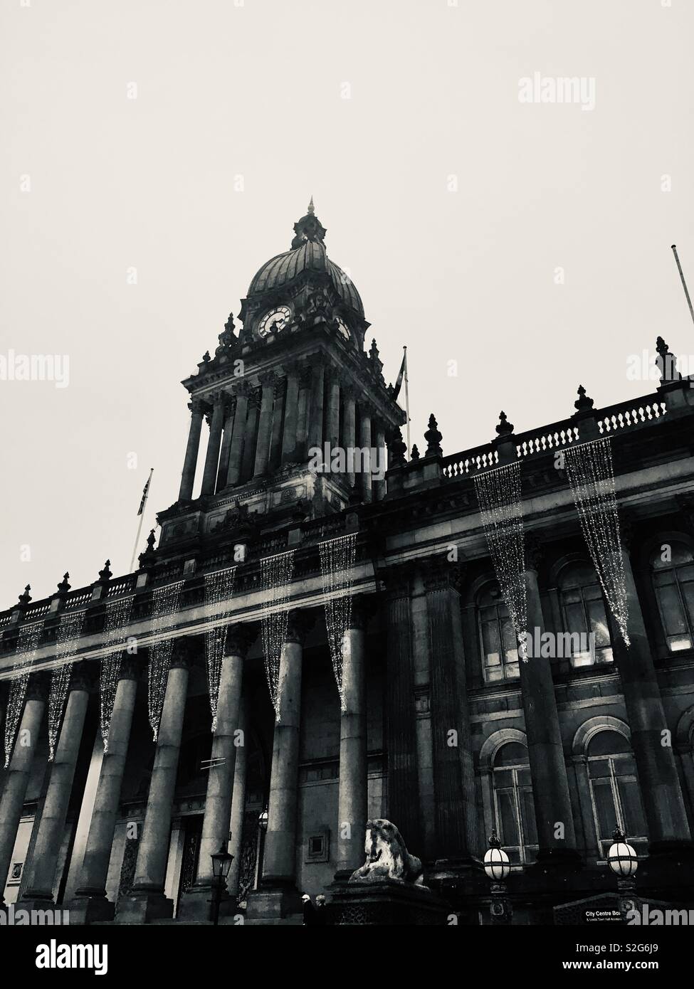 Leeds town hall, Leeds city centre, Yorkshire, United Kingdom Stock Photo