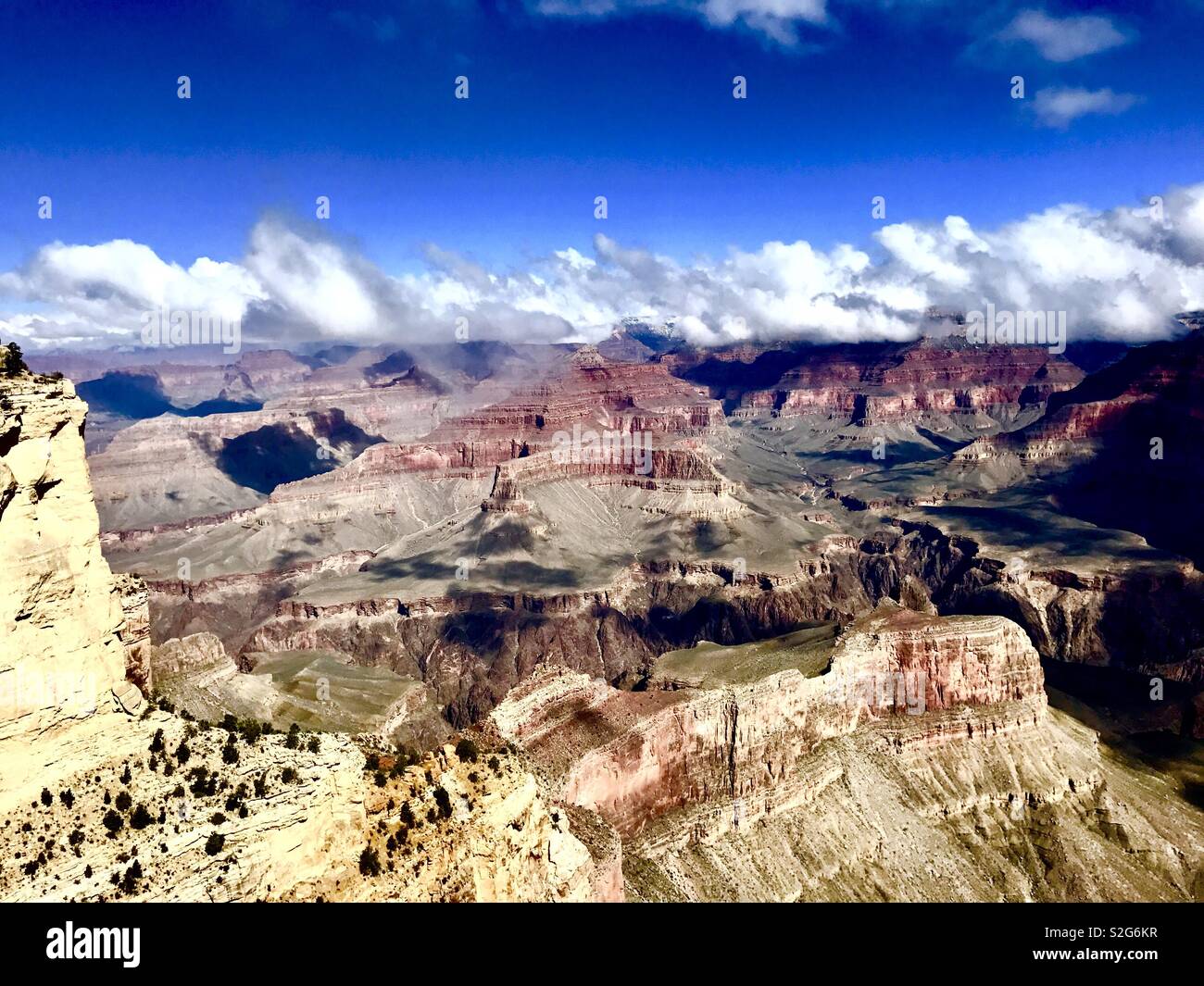 Grand Canyon south rim - Smartphone Captured Stock Image