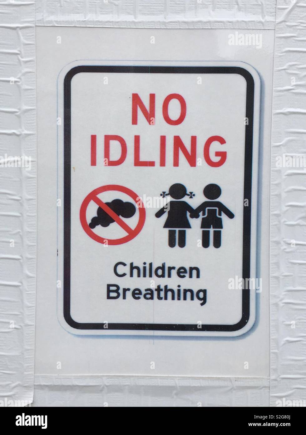 no idling sign, Stock Photo