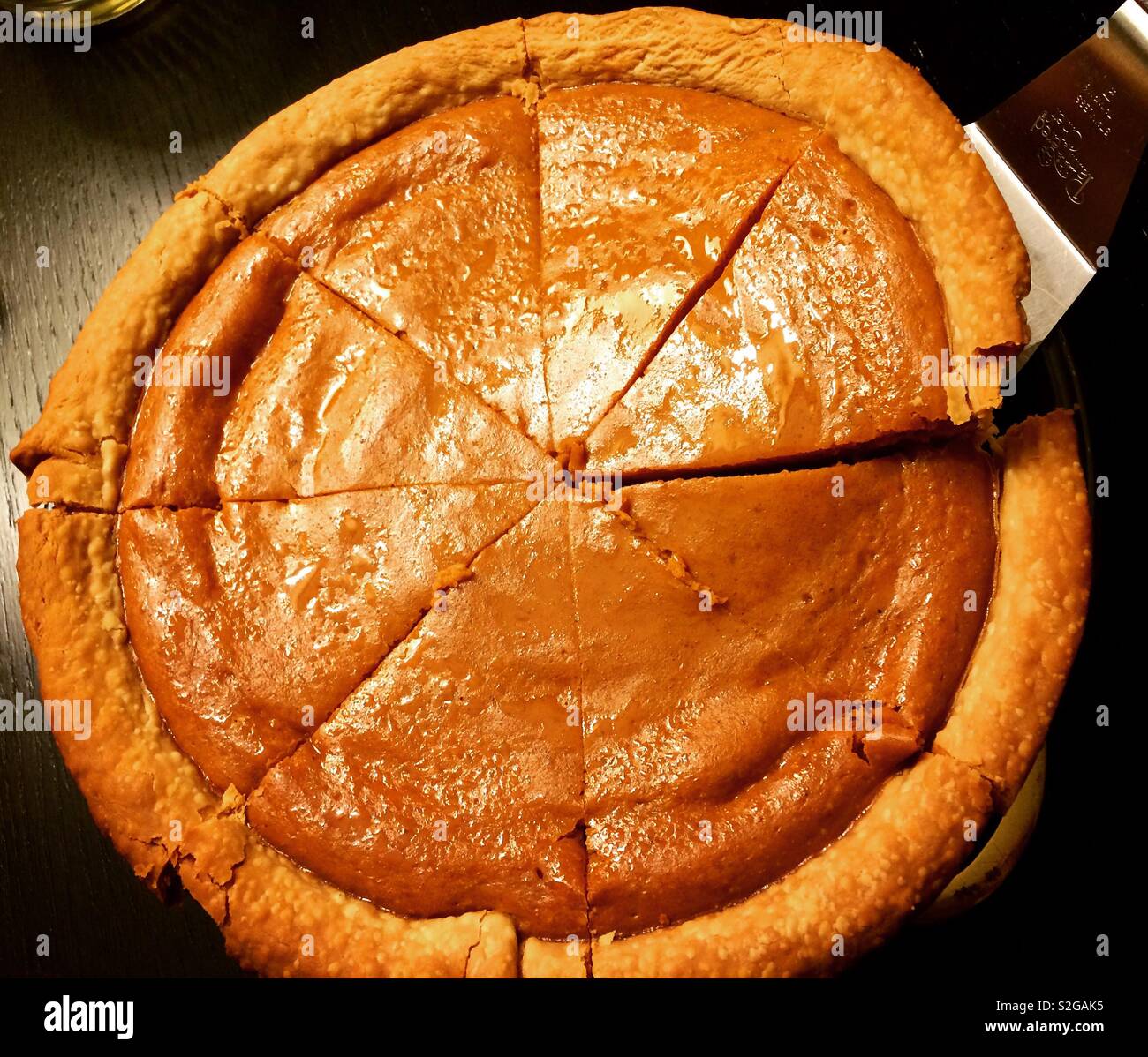 Pumpkin pie slices - Smartphone Captured Stock Image