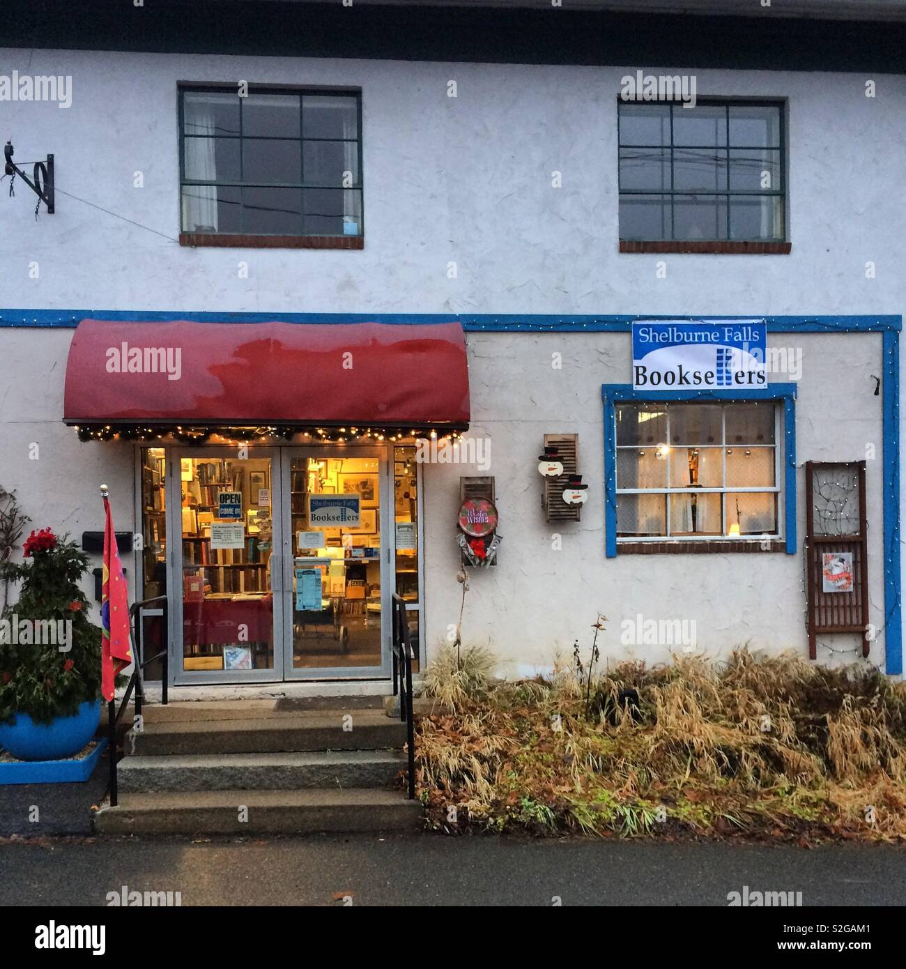 Shelburne Falls Booksellers, Shelburne Falls, Massachusetts, United States - Smartphone Captured Stock Image