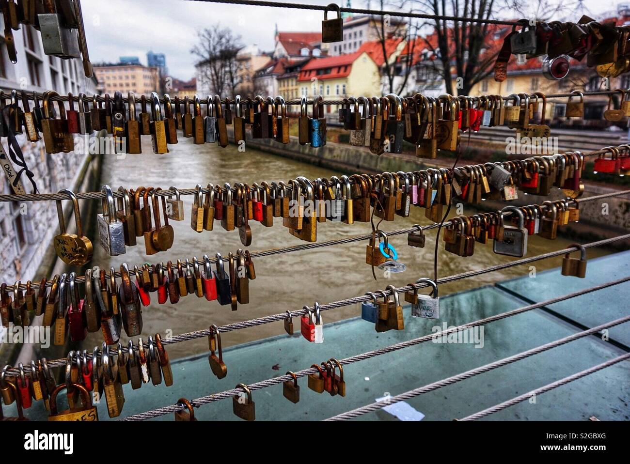 Love Lock Bridge, Ljubljana, Slovenia Stock Photo Alamy
