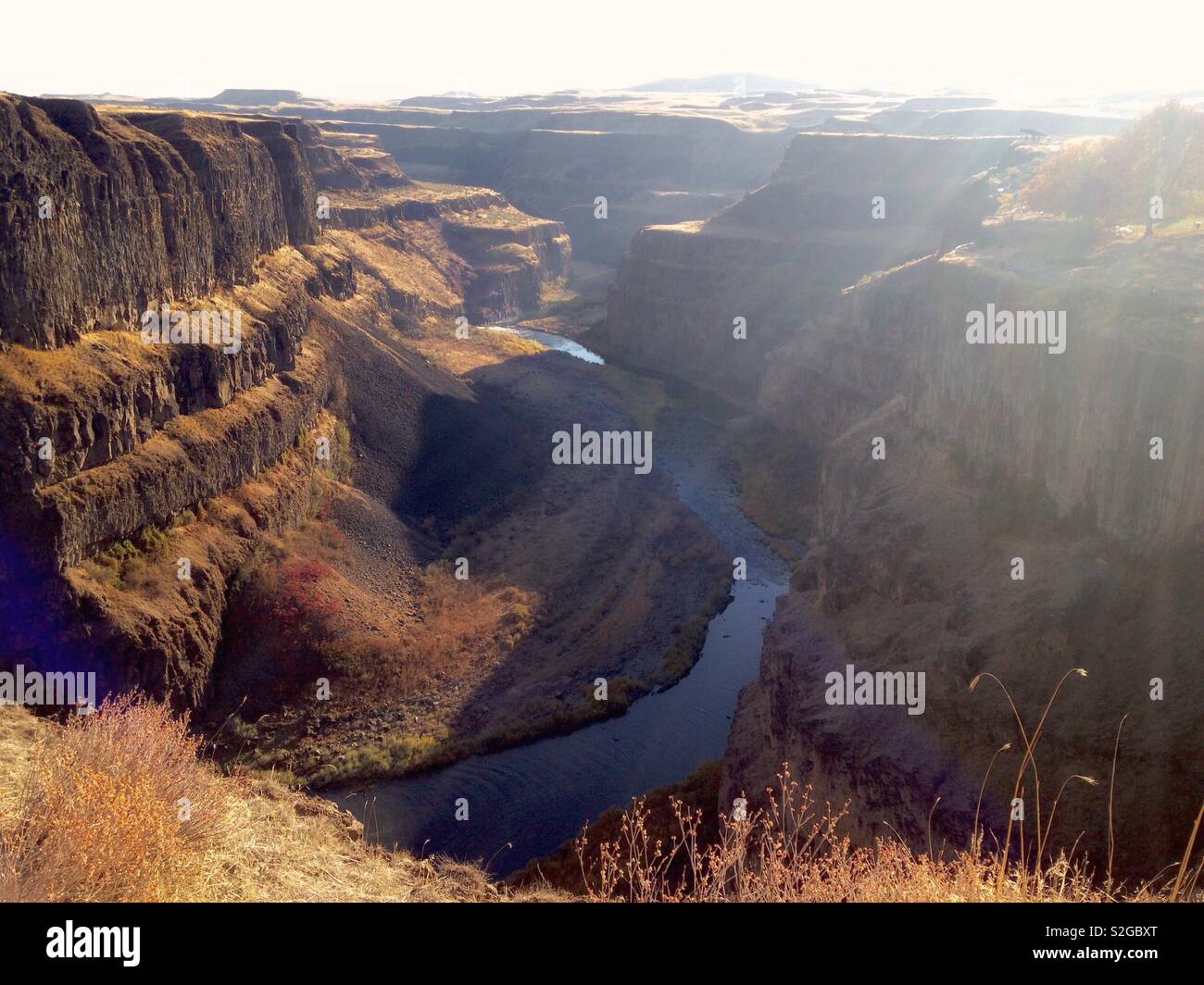 Palouse River Canyon, beside Palouse Falls - Smartphone Captured Stock Image