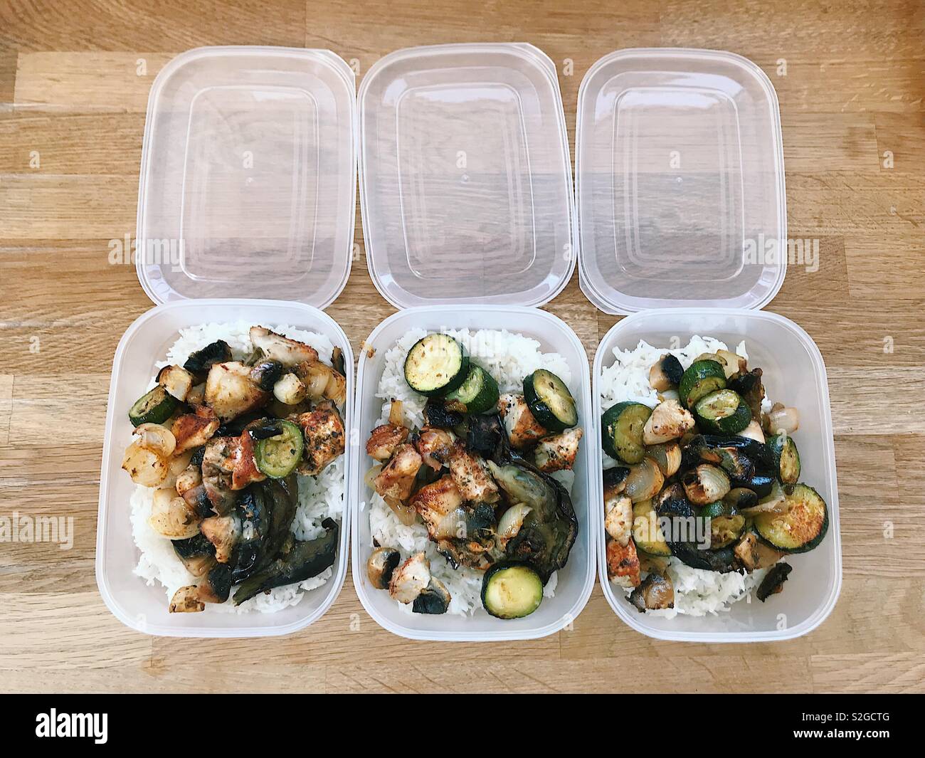 Healthy Meal Prep for 2019 Stock Photo