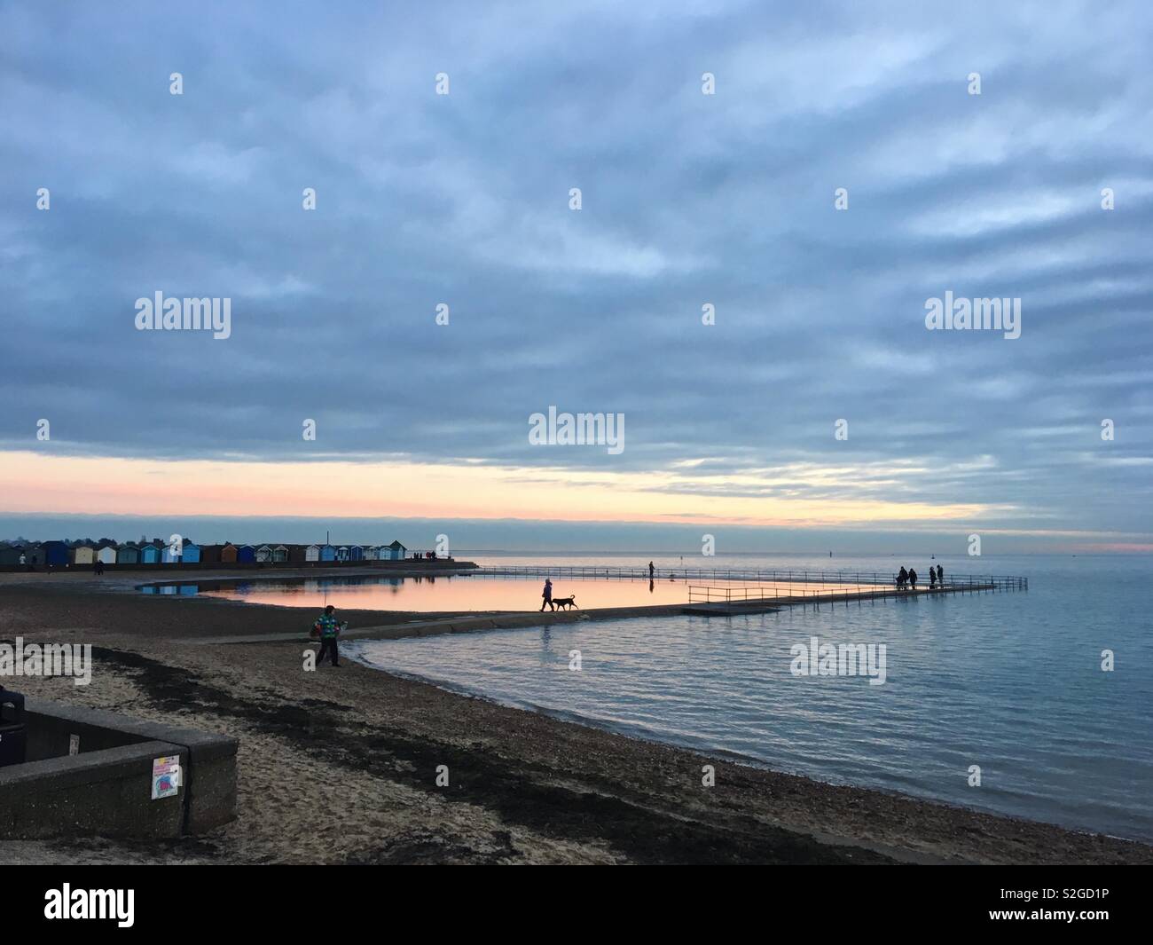 Sunset at Brightlingsea - Smartphone Captured Stock Image