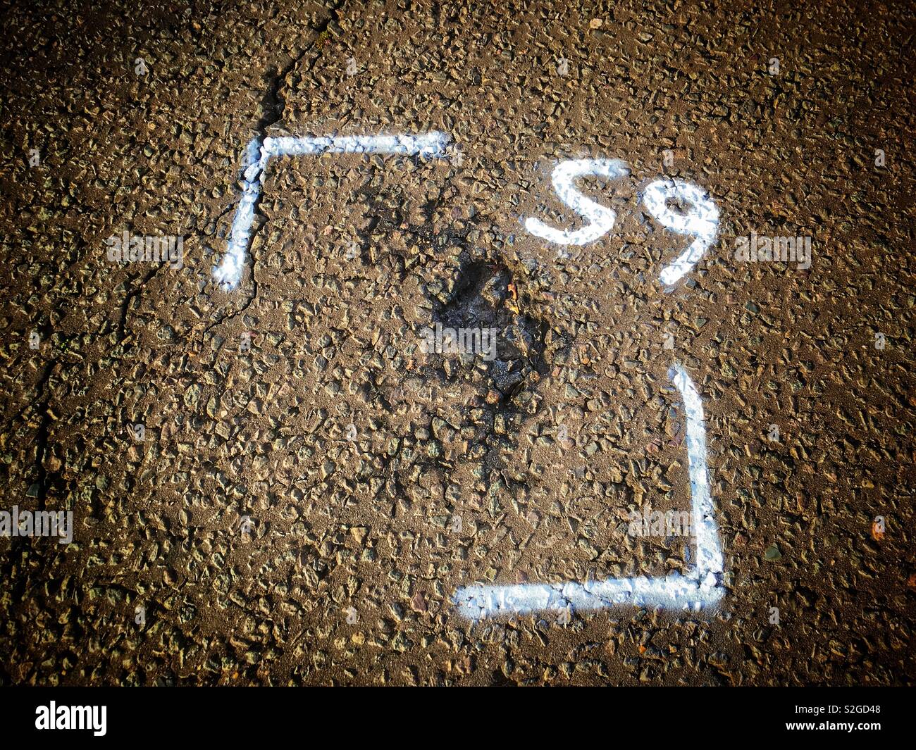 Pothole - Smartphone Captured Stock Image