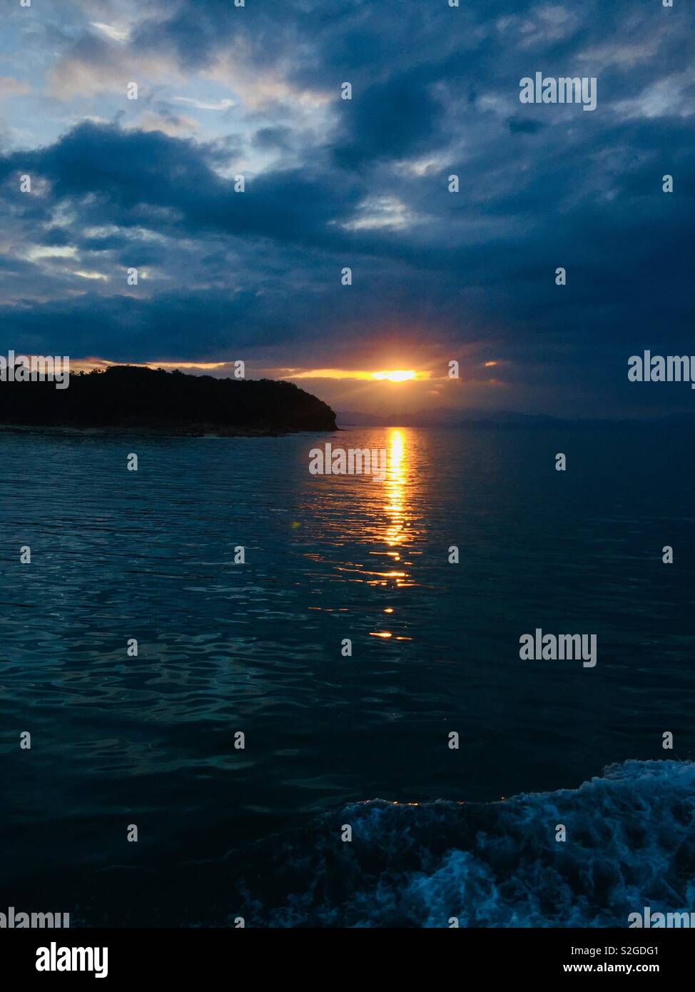 sunset in hong kong Stock Photo - Alamy
