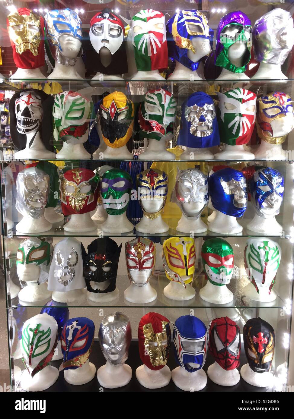 Mexican luchador (wrestler) masks Stock Photo Alamy