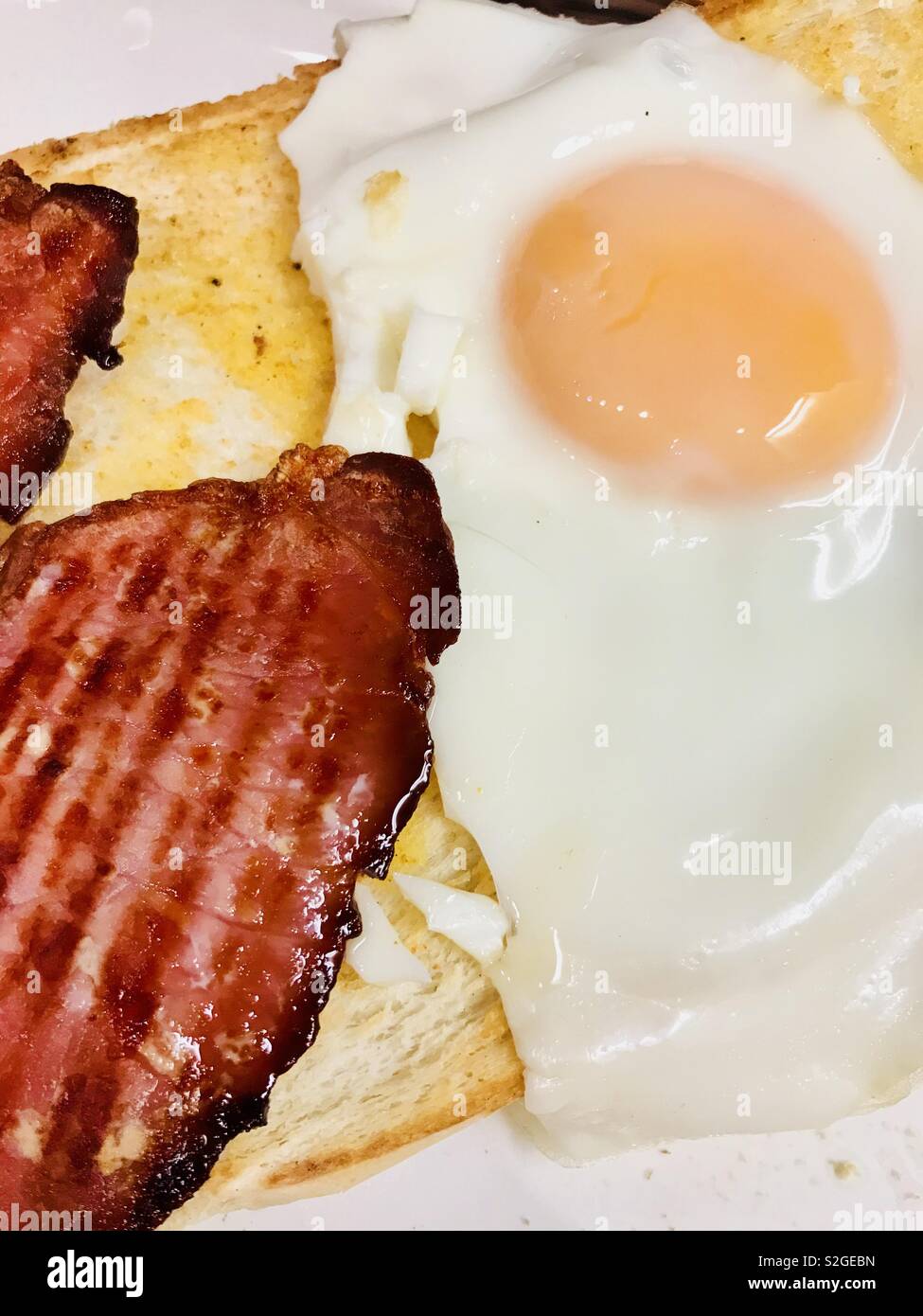 Bacon and egg breakfast Stock Photo Alamy