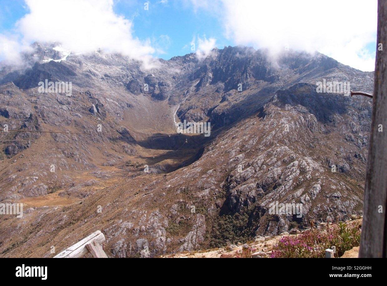 Bolivar peak valley Stock Photo