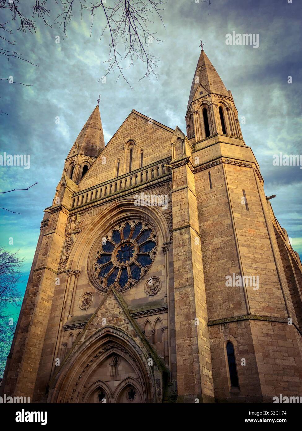 Kelvinside Hillhead Parish Church. Glasgow. Scotland. UK. Stock Photo