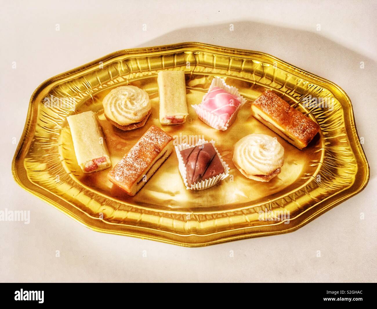 Selection of Mr Kipling cakes Stock Photo