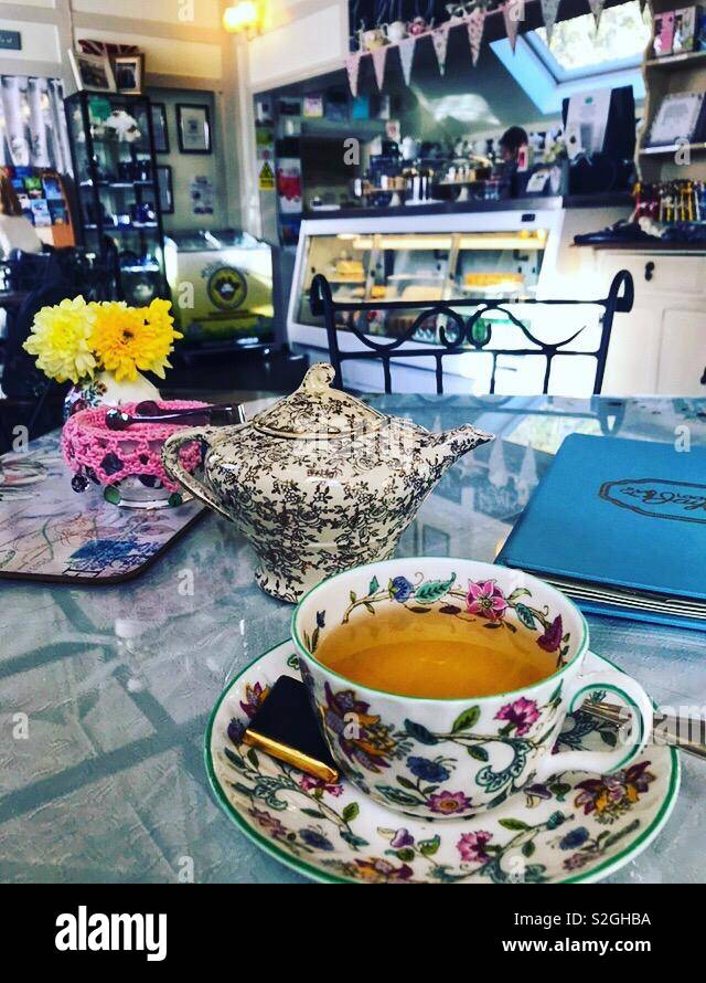 A Vintage Tea Room Stock Photo Alamy