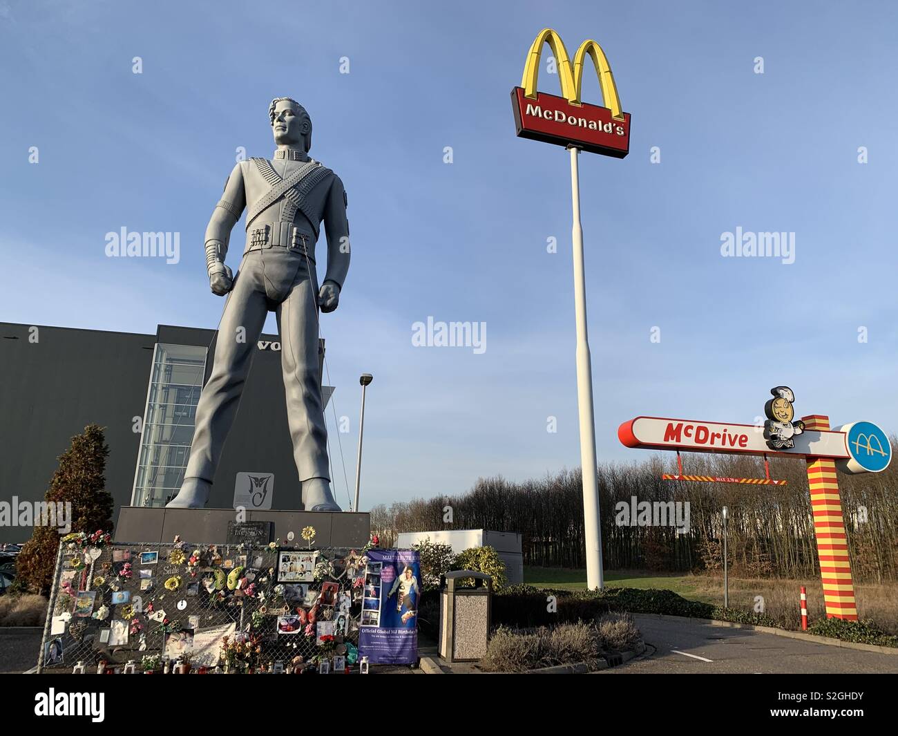 Elvis McDonalds Drive Through Stock Photo
