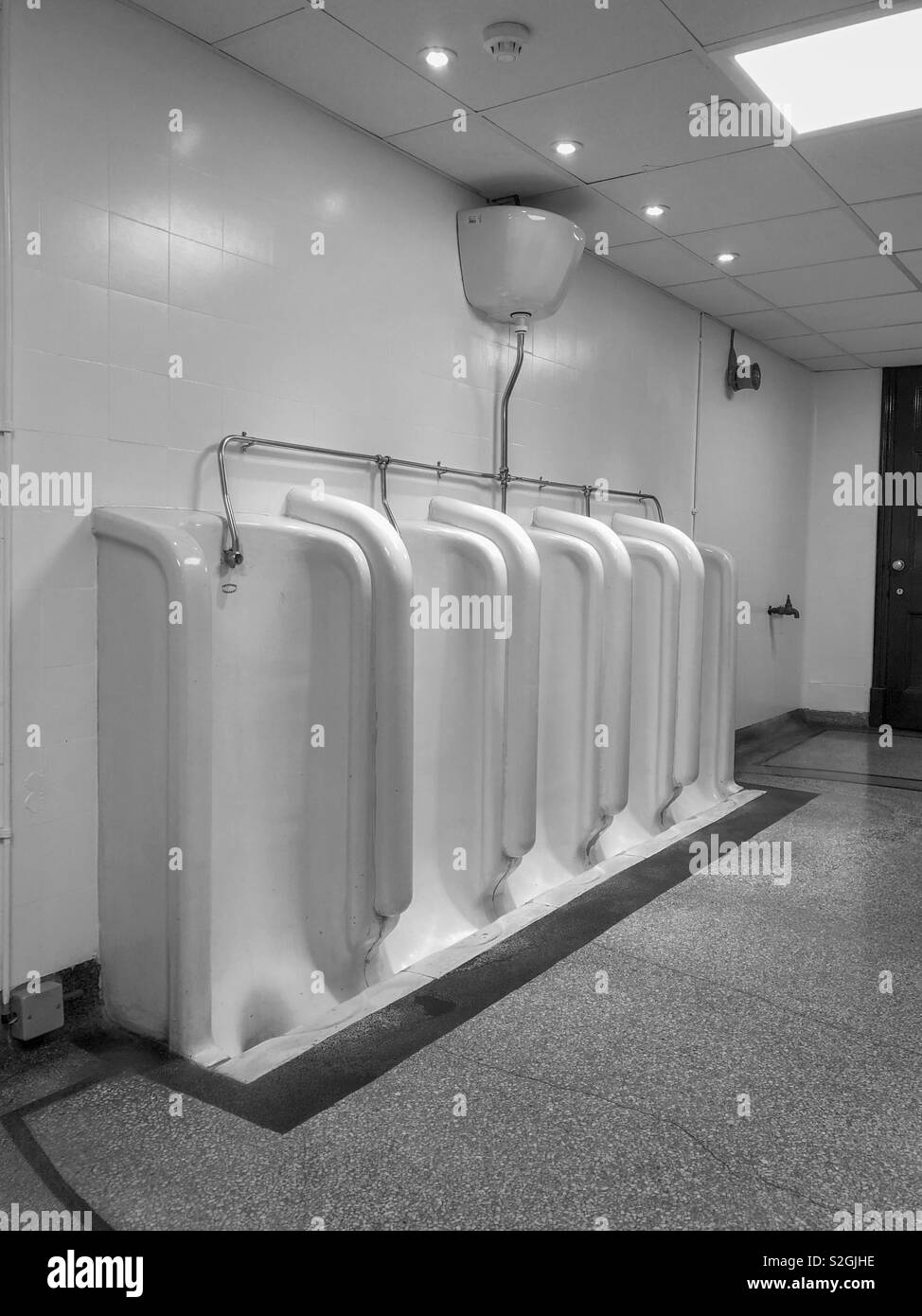 Male toilets, Mitchell Library. Glasgow. Scotland. UK. Stock Photo