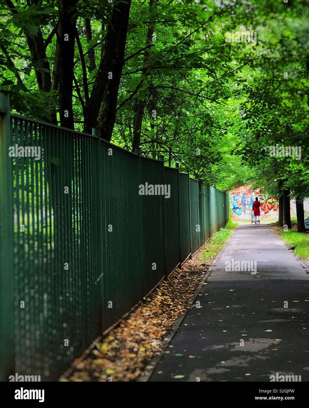 Red coat - Smartphone Captured Stock Image