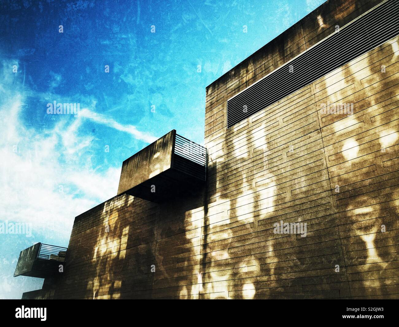 Sun play in the city - Smartphone Captured Stock Image