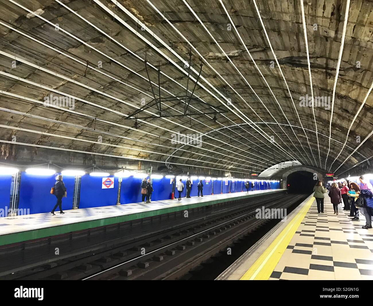 Underground station. - Smartphone Captured Stock Image