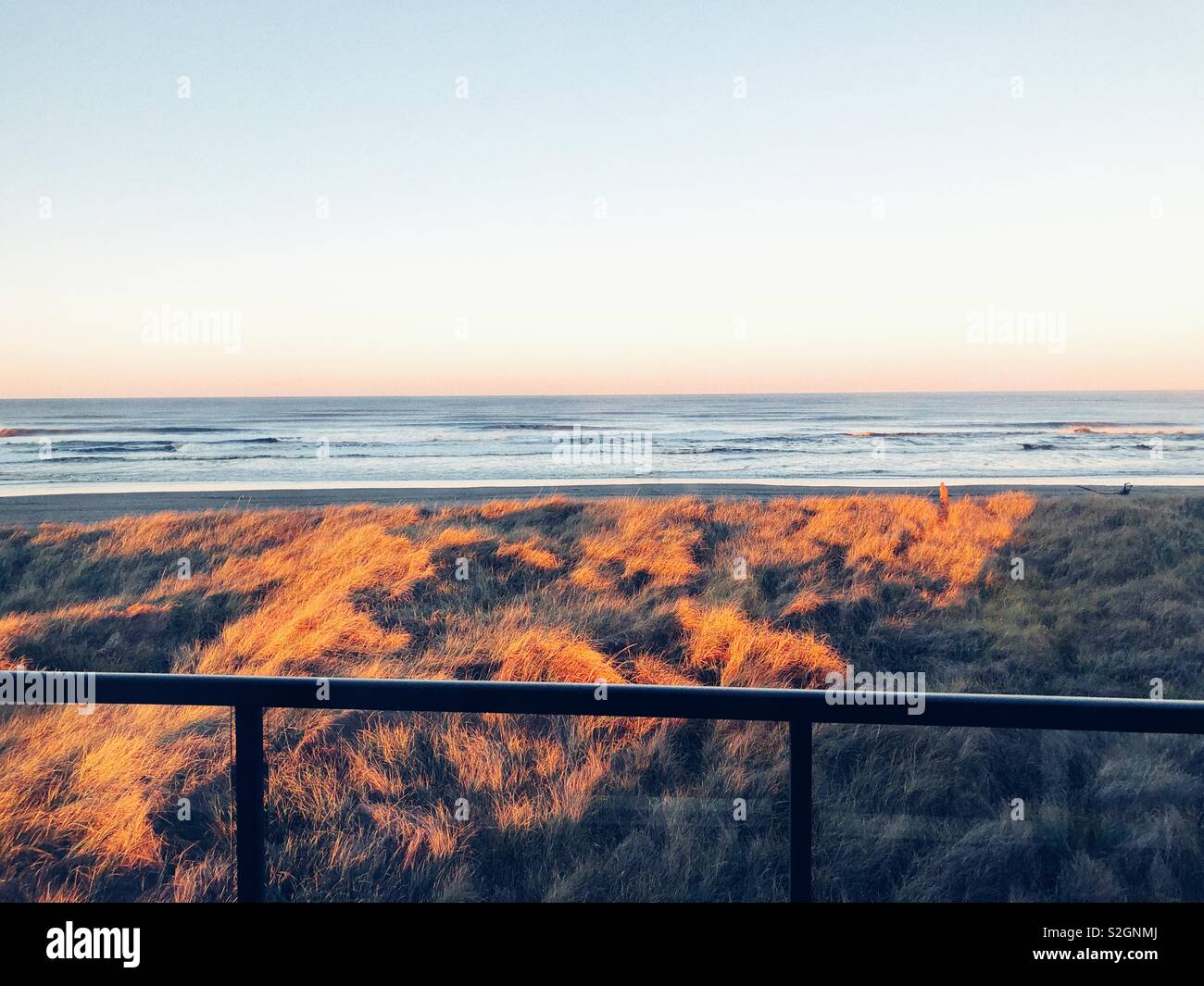 Peaceful ocean view in early morning light - Smartphone Captured Stock Image