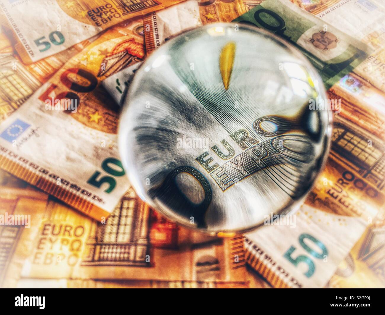 European currency, euros Stock Photo